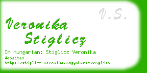 veronika stiglicz business card